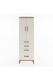 Hyperion Dolap 2 Raflı 4 Çekmeceli 2 Kapaklı 60x44x182 - S56M013V7B