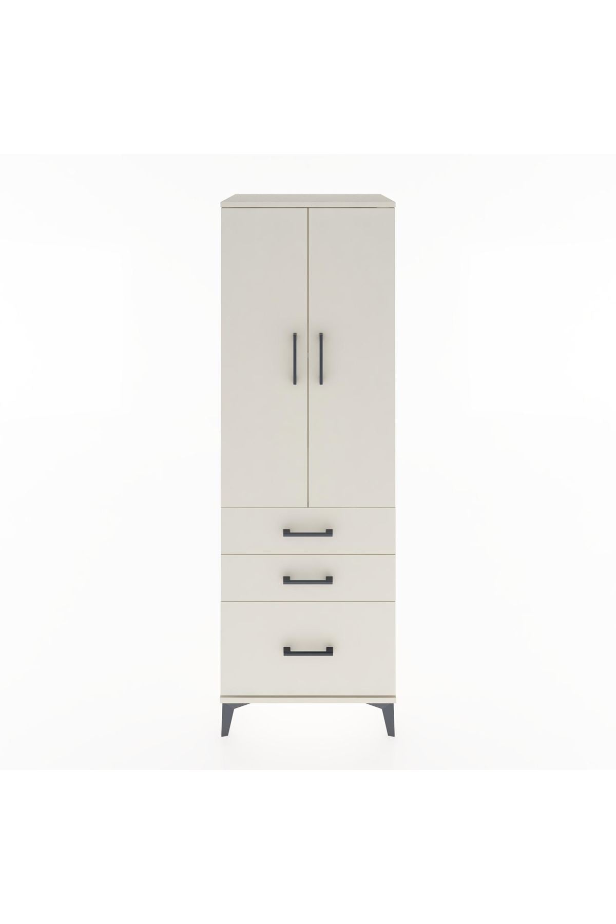 Hyperion Dolap 2 Raflı 3 Çekmeceli 2 Kapaklı 60x44x182 - S56M014V1B