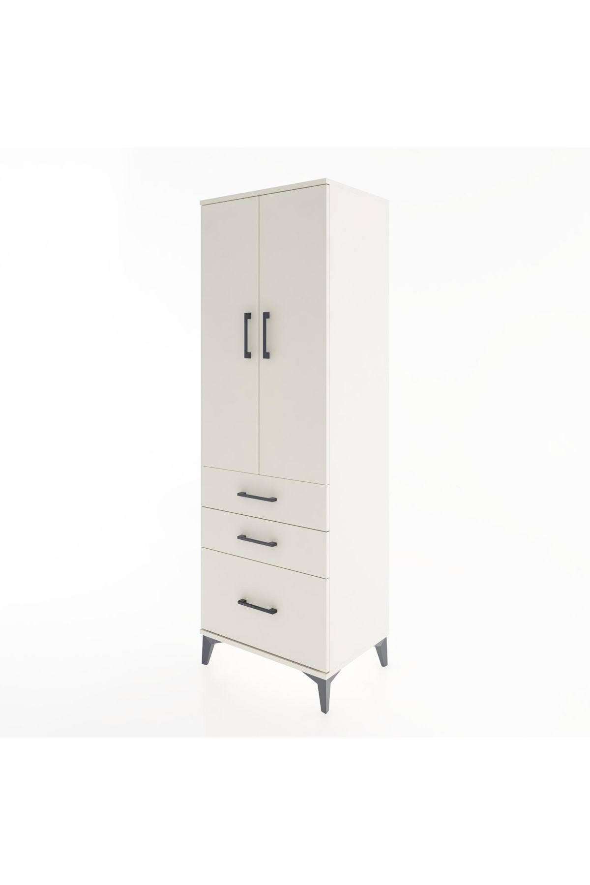 Hyperion Dolap 2 Raflı 3 Çekmeceli 2 Kapaklı 60x44x182 - S56M014V1B