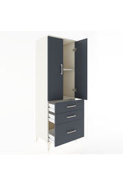 Hyperion Dolap 2 Raflı 3 Çekmeceli 2 Kapaklı 60x44x182 - S56M014V2B