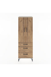 Hyperion Dolap 2 Raflı 3 Çekmeceli 2 Kapaklı 60x44x182 - S56M014V3B