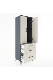 Hyperion Dolap 2 Raflı 3 Çekmeceli 2 Kapaklı 60x44x182 - S56M014V4B