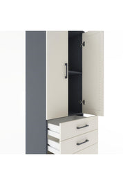 Hyperion Dolap 2 Raflı 3 Çekmeceli 2 Kapaklı 60x44x182 - S56M014V4B