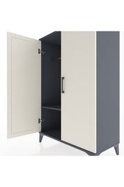Hyperion Dolap Tek Raflı 2 Kapaklı Tek Askılı 88x44x134 - S51M112V4B