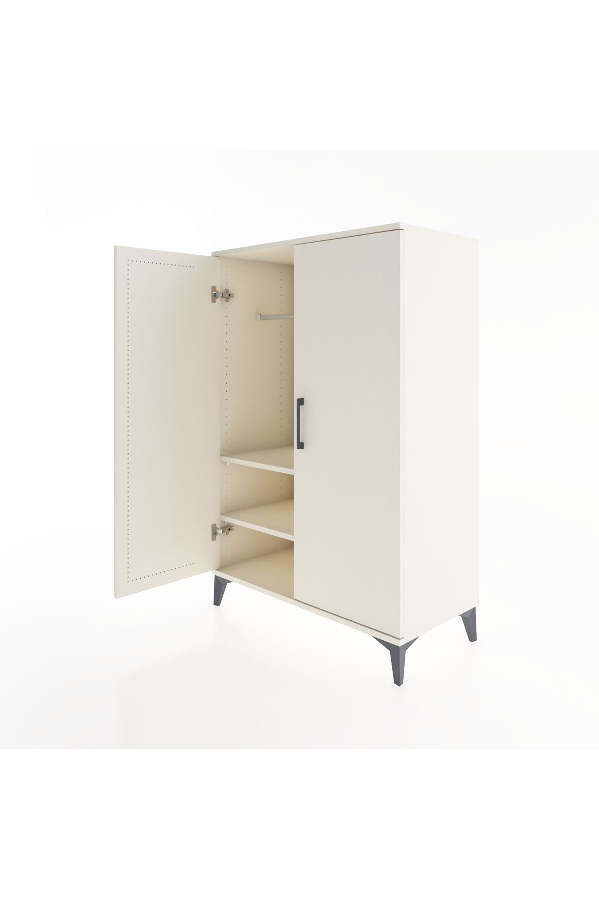 Hyperion Dolap 2 Raflı 2 Kapaklı Tek Askılı 88x44x134 - S51M113V1B
