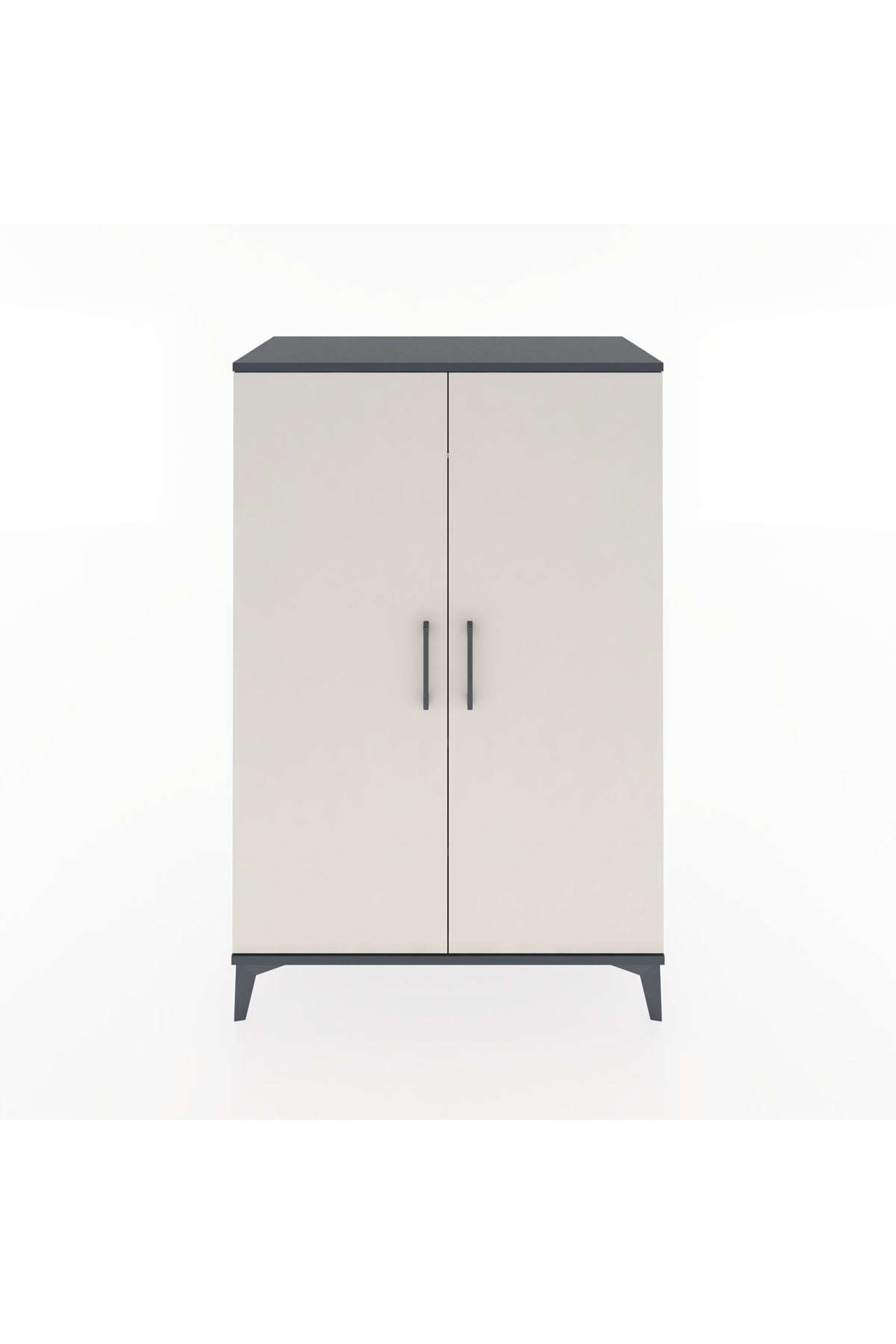 Hyperion Dolap 2 Raflı 2 Kapaklı Tek Askılı 88x44x134 - S51M113V4B