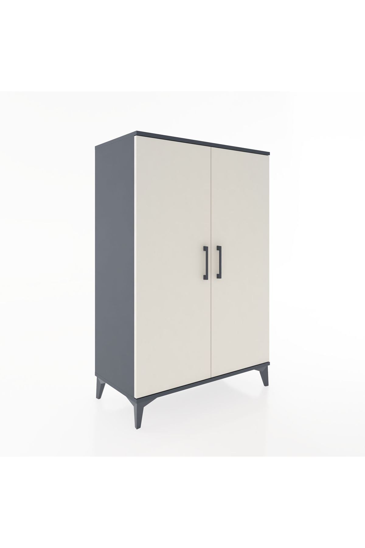 Hyperion Dolap 2 Raflı 2 Kapaklı Tek Askılı 88x44x134 - S51M113V4B