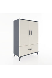 Hyperion Dolap Tek Raflı Tek Çekmeceli Tek Askılı 88x44x134 - S51M114V4B