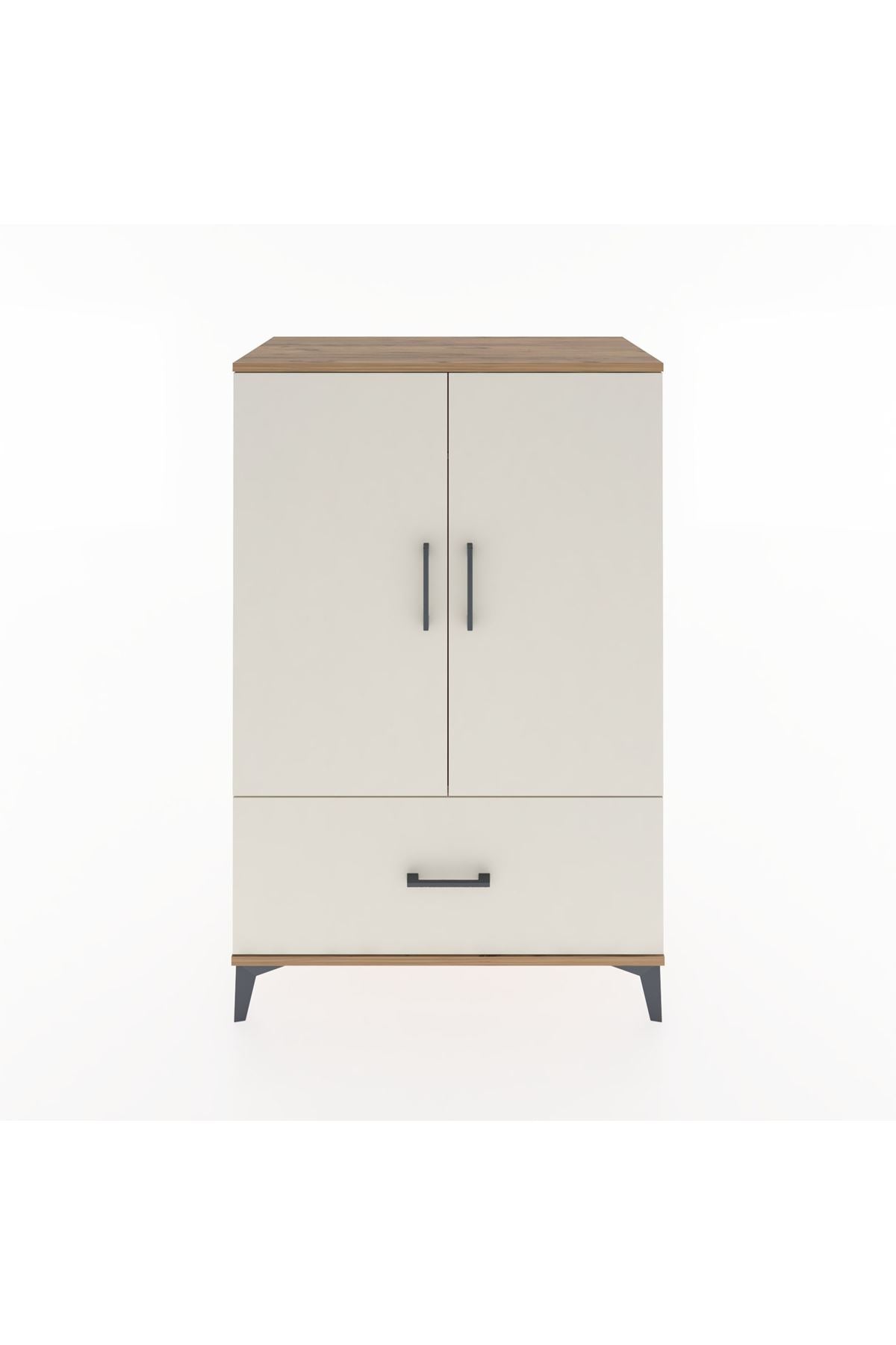 Hyperion Dolap Tek Raflı Tek Çekmeceli Tek Askılı 88x44x134 - S51M114V7B