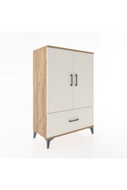 Hyperion Dolap Tek Raflı Tek Çekmeceli Tek Askılı 88x44x134 - S51M114V7B