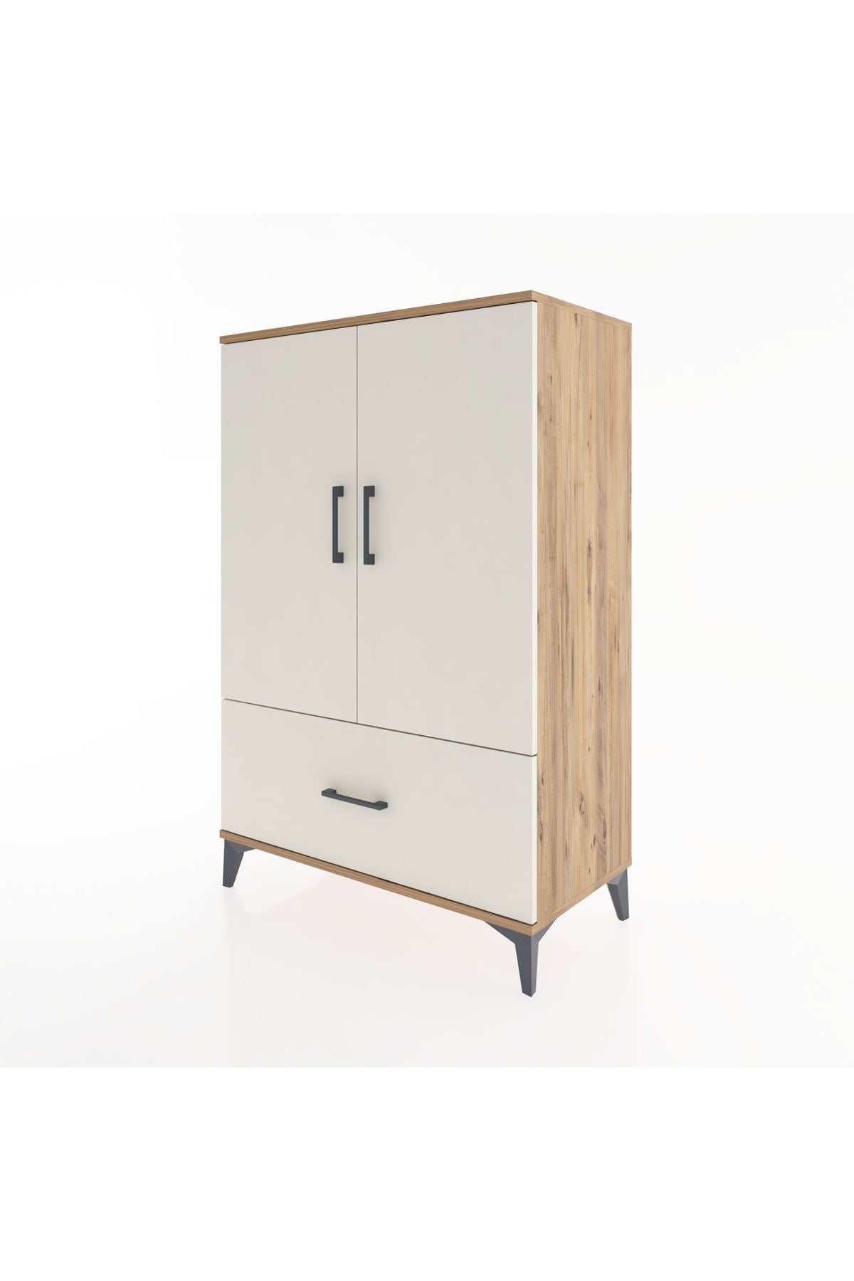 Hyperion Dolap Tek Raflı Tek Çekmeceli Tek Askılı 88x44x134 - S51M114V7B