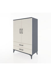 Hyperion Dolap Tek Raflı 2 Çekmeceli Tek Askılı 88x44x134 - S51M115V4B