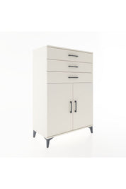 Hyperion Dolap Tek Raflı 3 Çekmeceli 2 Kapaklı 88x44x134 - S51M120V1B