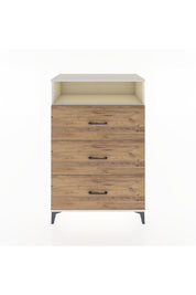 Hyperion Dolap Tek Raflı 3 Çekmeceli 88x44x134 - S51M123V3B