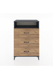 Hyperion Dolap Tek Raflı 3 Çekmeceli 88x44x134 - S51M123V6B