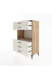 Hyperion Dolap Tek Raflı 5 Çekmeceli 88x44x134 - S51M126V7B