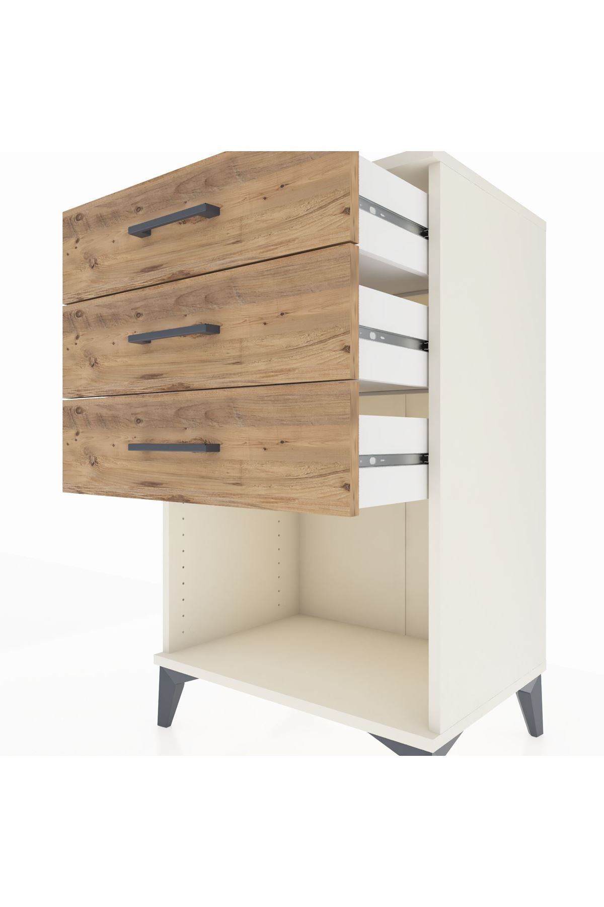 Hyperion Komodin 3 Çekmeceli 60x44x96 - S47M002V3B