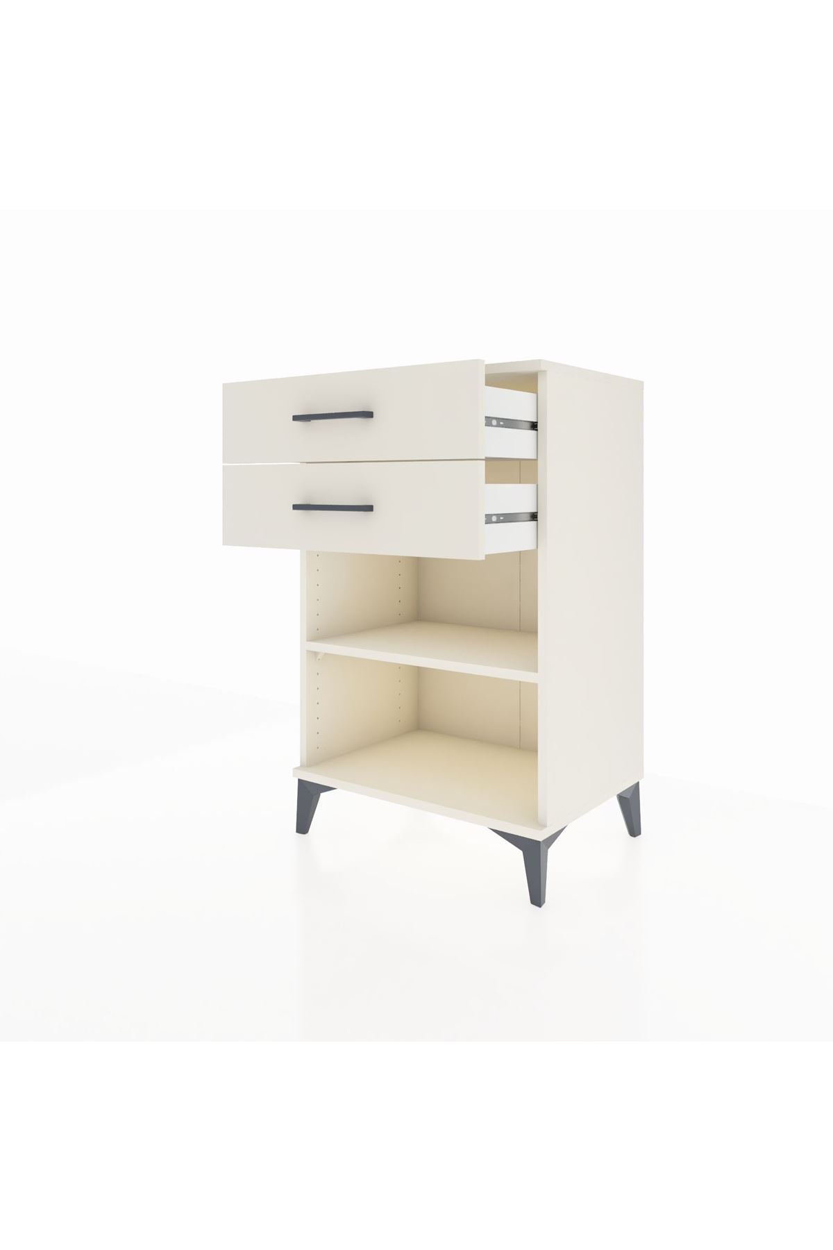 Hyperion Komodin Tek Raflı 2 Çekmeceli 60x44x96 - S47M003V1B