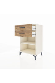 Hyperion Komodin Tek Raflı 2 Çekmeceli 60x44x96 - S47M003V3B