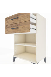 Hyperion Komodin Tek Raflı 2 Çekmeceli 60x44x96 - S47M003V3B