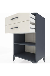Hyperion Komodin Tek Raflı 2 Çekmeceli 60x44x96 - S47M003V4B