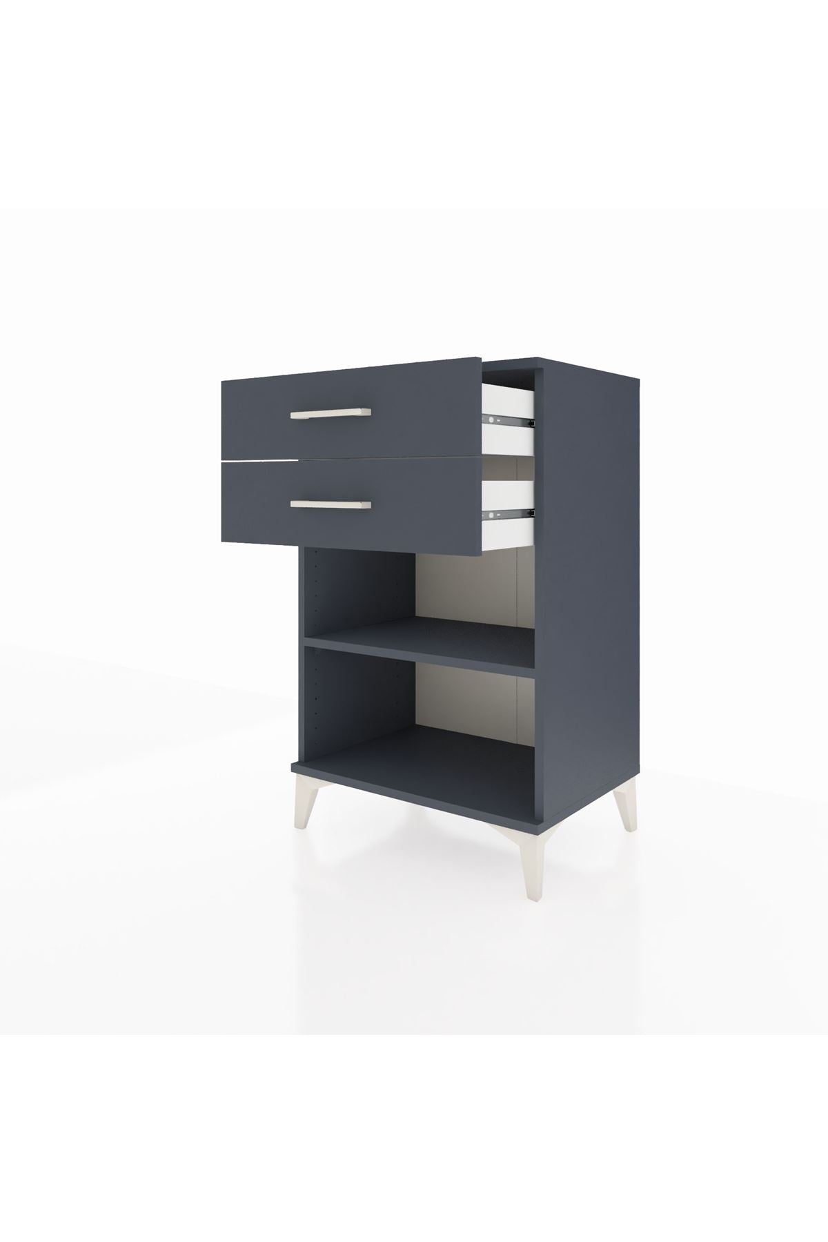 Hyperion Komodin Tek Raflı 2 Çekmeceli 60x44x96 - S47M003V5B