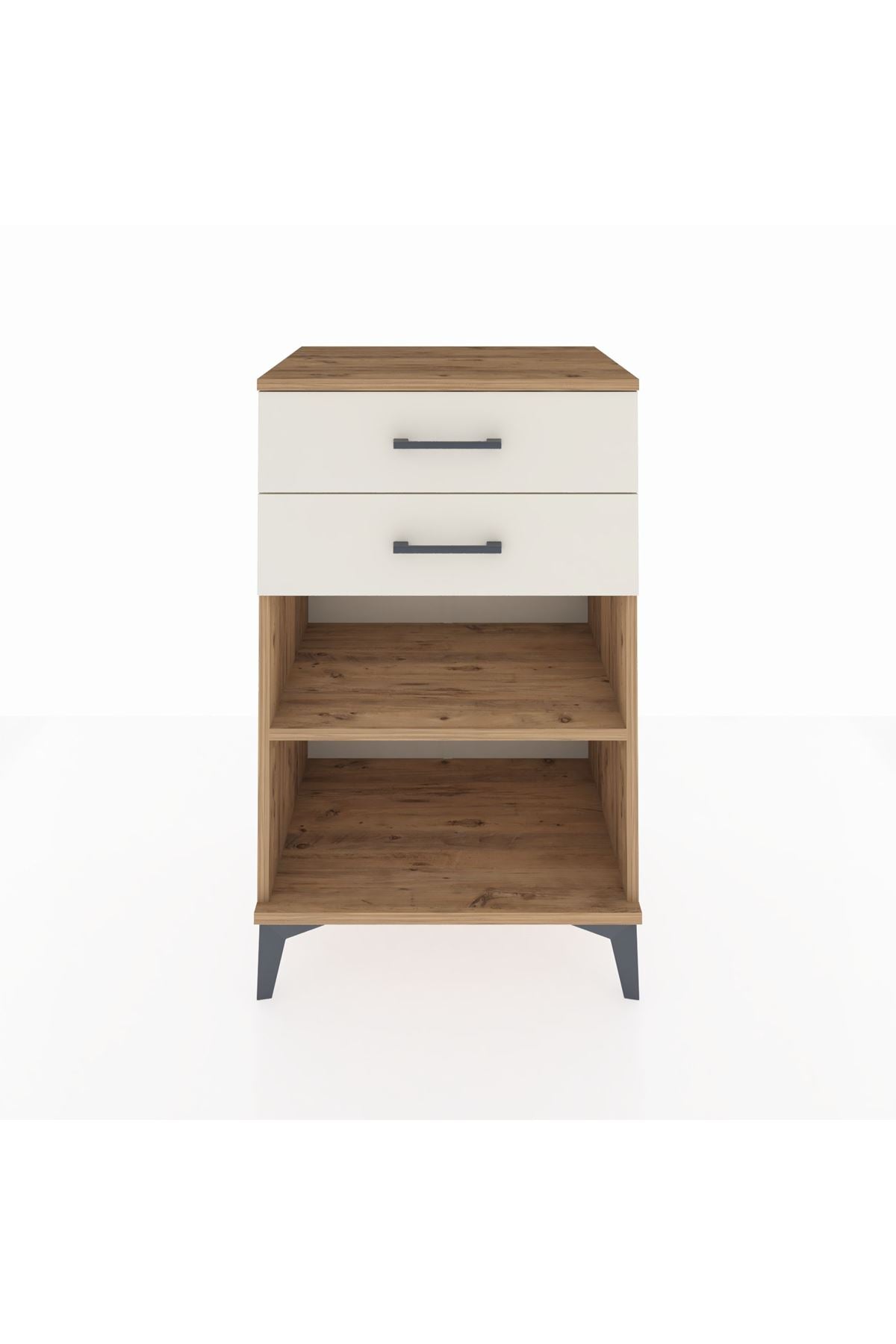 Hyperion Komodin Tek Raflı 2 Çekmeceli 60x44x96 - S47M003V7B