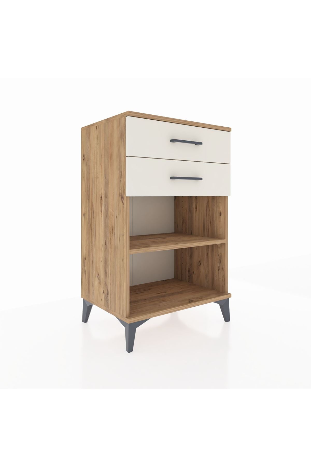 Hyperion Komodin Tek Raflı 2 Çekmeceli 60x44x96 - S47M003V7B