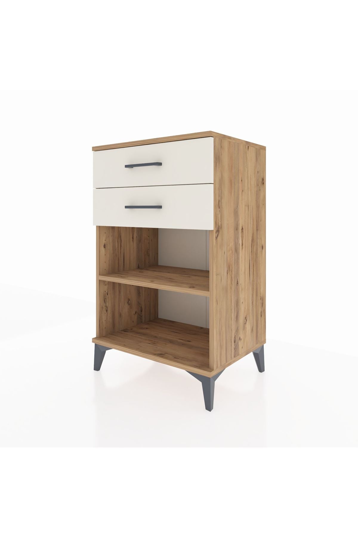 Hyperion Komodin Tek Raflı 2 Çekmeceli 60x44x96 - S47M003V7B