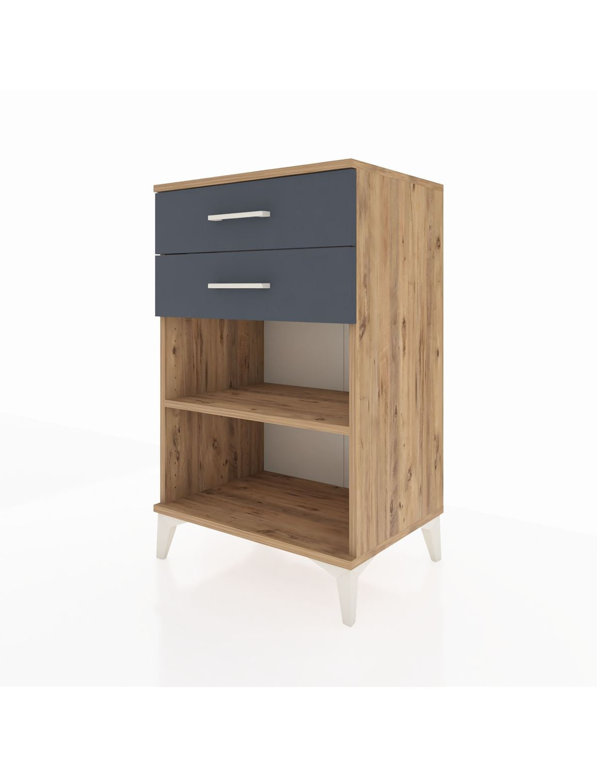 Hyperion Komodin Tek Raflı 2 Çekmeceli 60x44x96 - S47M003V8B