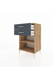 Hyperion Komodin Tek Raflı 2 Çekmeceli 60x44x96 - S47M003V8B