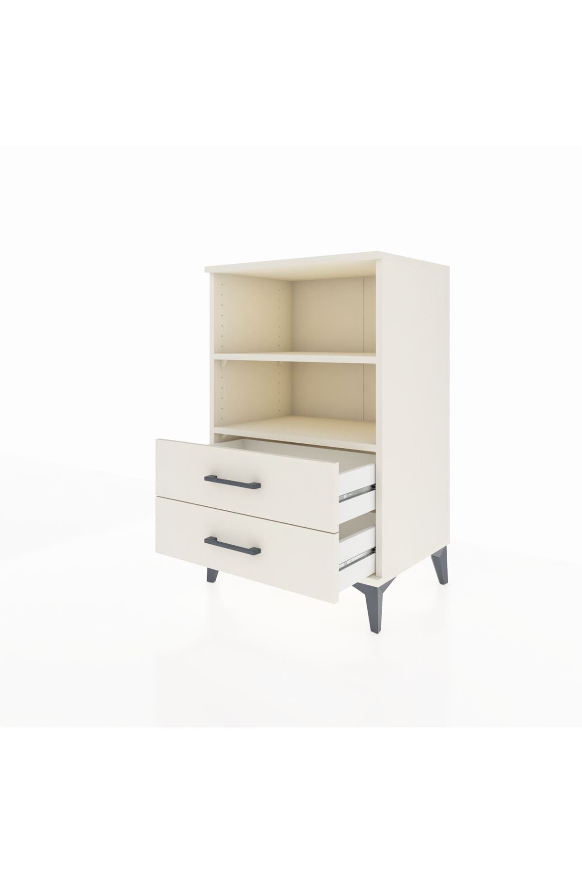 Hyperion Komodin 2 Raflı 2 Çekmeceli 60x44x96 - S47M004V1B