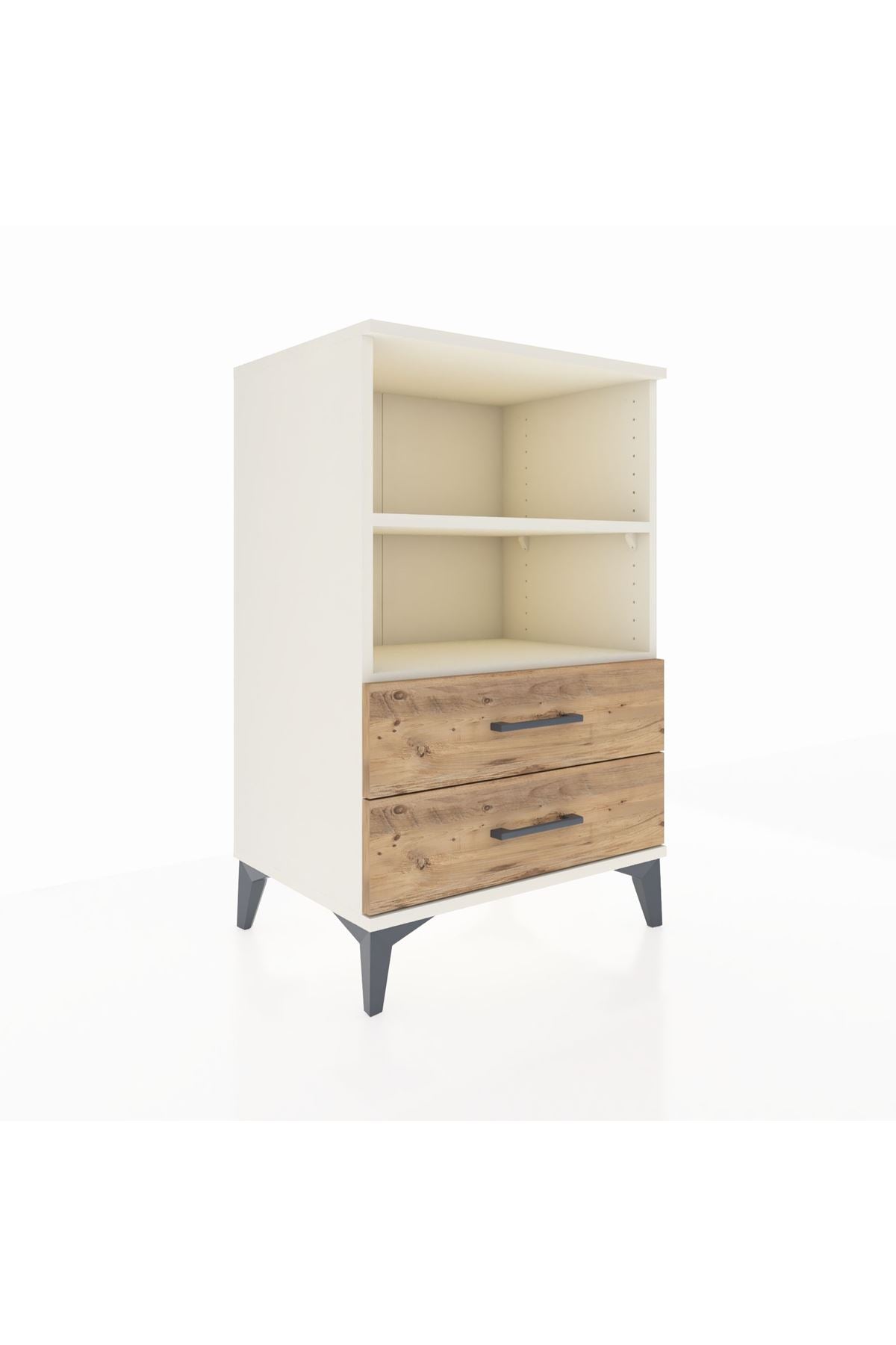 Hyperion Komodin 2 Raflı 2 Çekmeceli 60x44x96 - S47M004V3B
