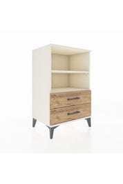 Hyperion Komodin 2 Raflı 2 Çekmeceli 60x44x96 - S47M004V3B