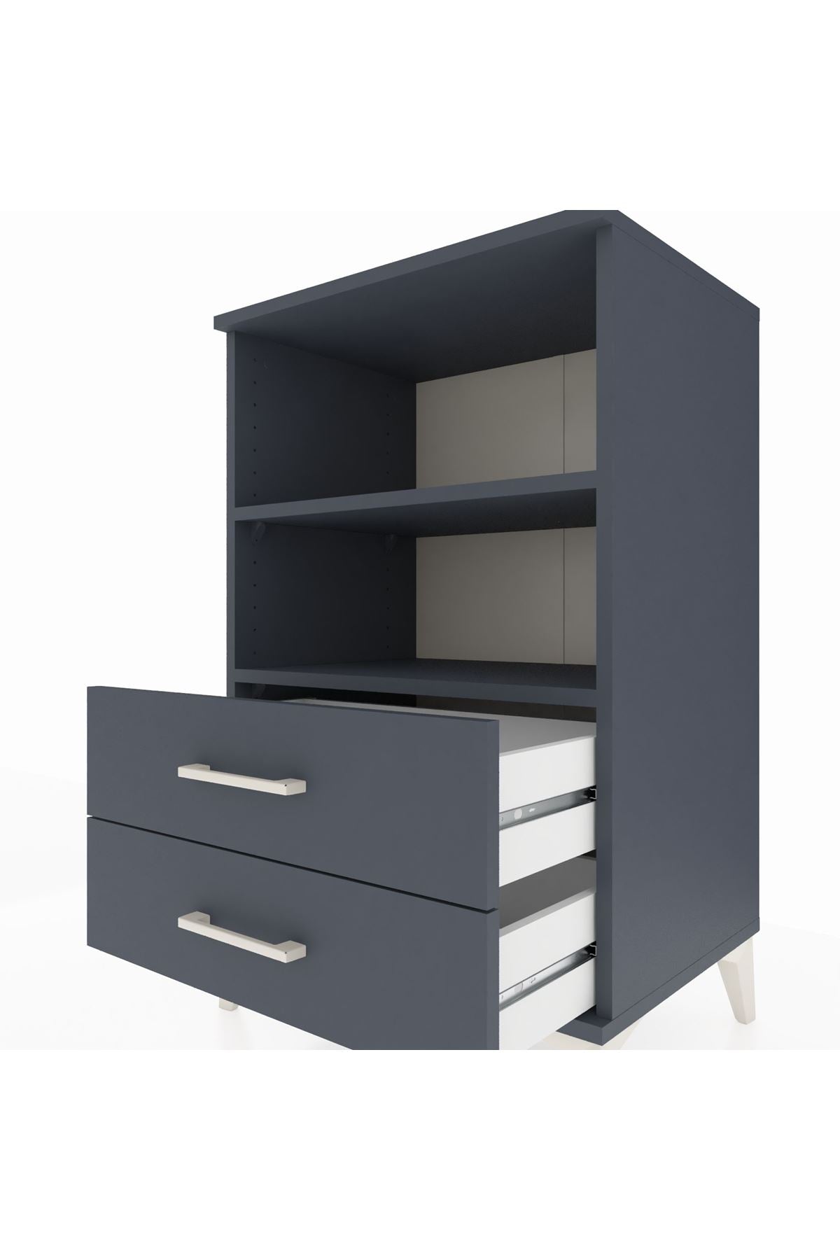 Hyperion Komodin 2 Raflı 2 Çekmeceli 60x44x96 - S47M004V5B
