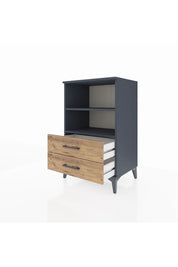 Hyperion Komodin 2 Raflı 2 Çekmeceli 60x44x96 - S47M004V6B
