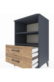 Hyperion Komodin 2 Raflı 2 Çekmeceli 60x44x96 - S47M004V6B