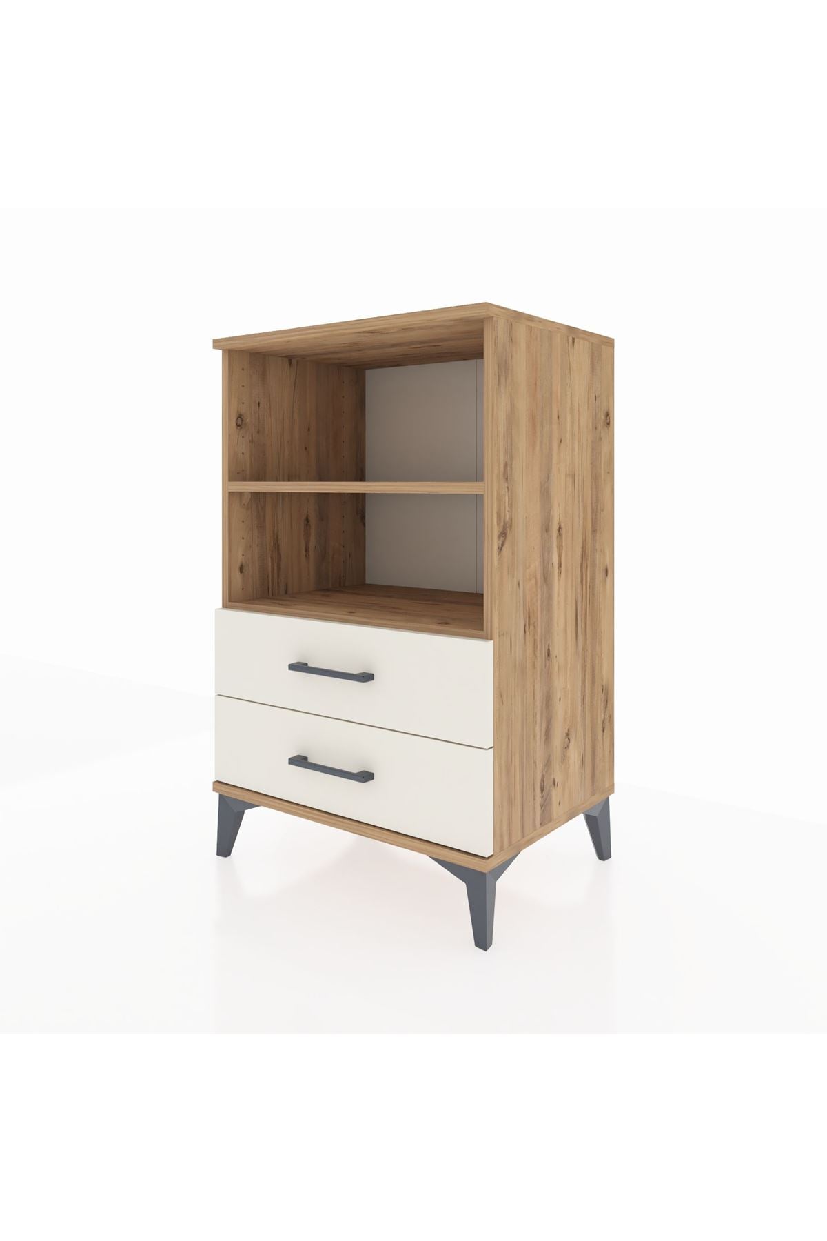 Hyperion Komodin 2 Raflı 2 Çekmeceli 60x44x96 - S47M004V7B