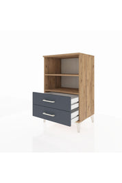 Hyperion Komodin 2 Raflı 2 Çekmeceli 60x44x96 - S47M004V8B