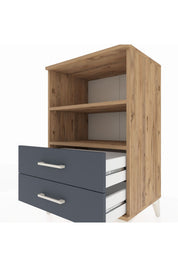 Hyperion Komodin 2 Raflı 2 Çekmeceli 60x44x96 - S47M004V8B