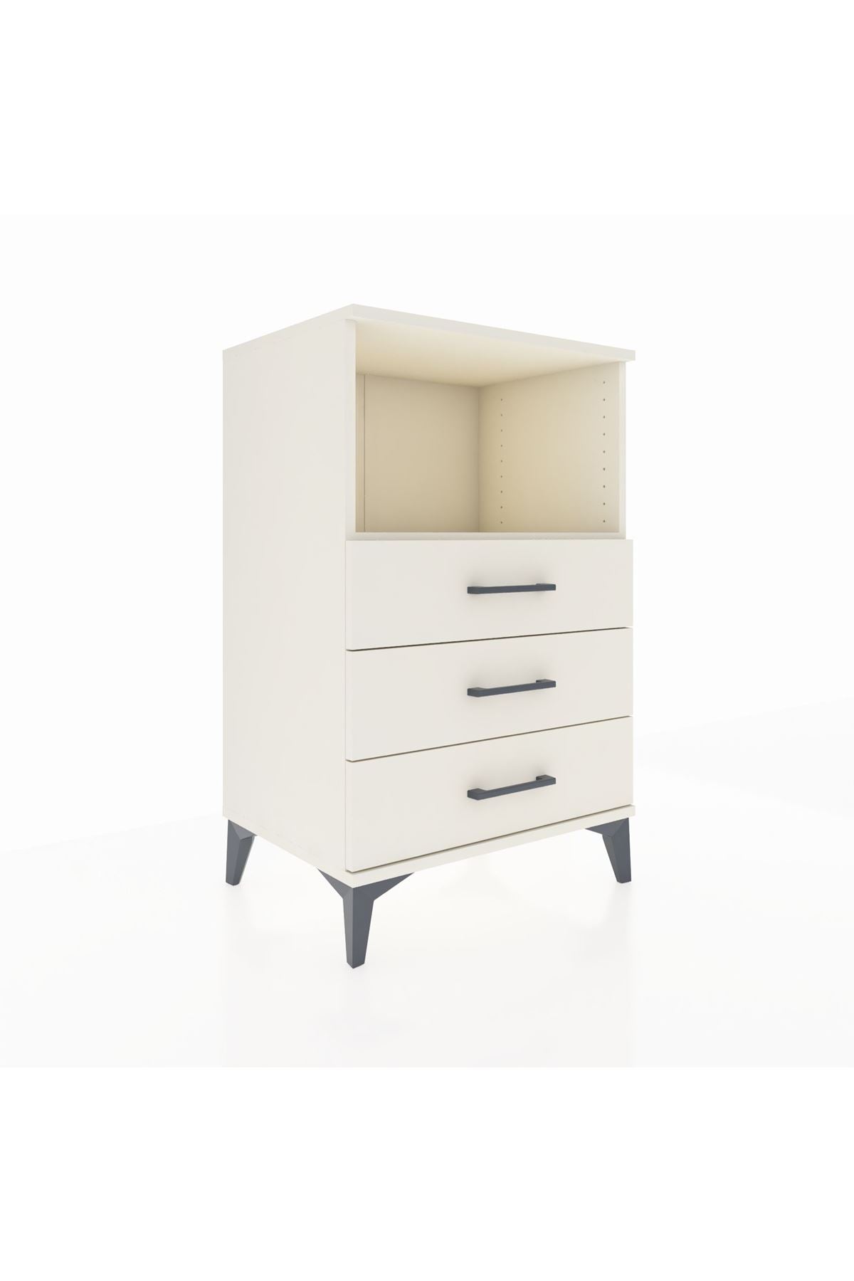 Hyperion Komodin Tek Raflı 3 Çekmeceli 60x44x96 - S47M005V1B