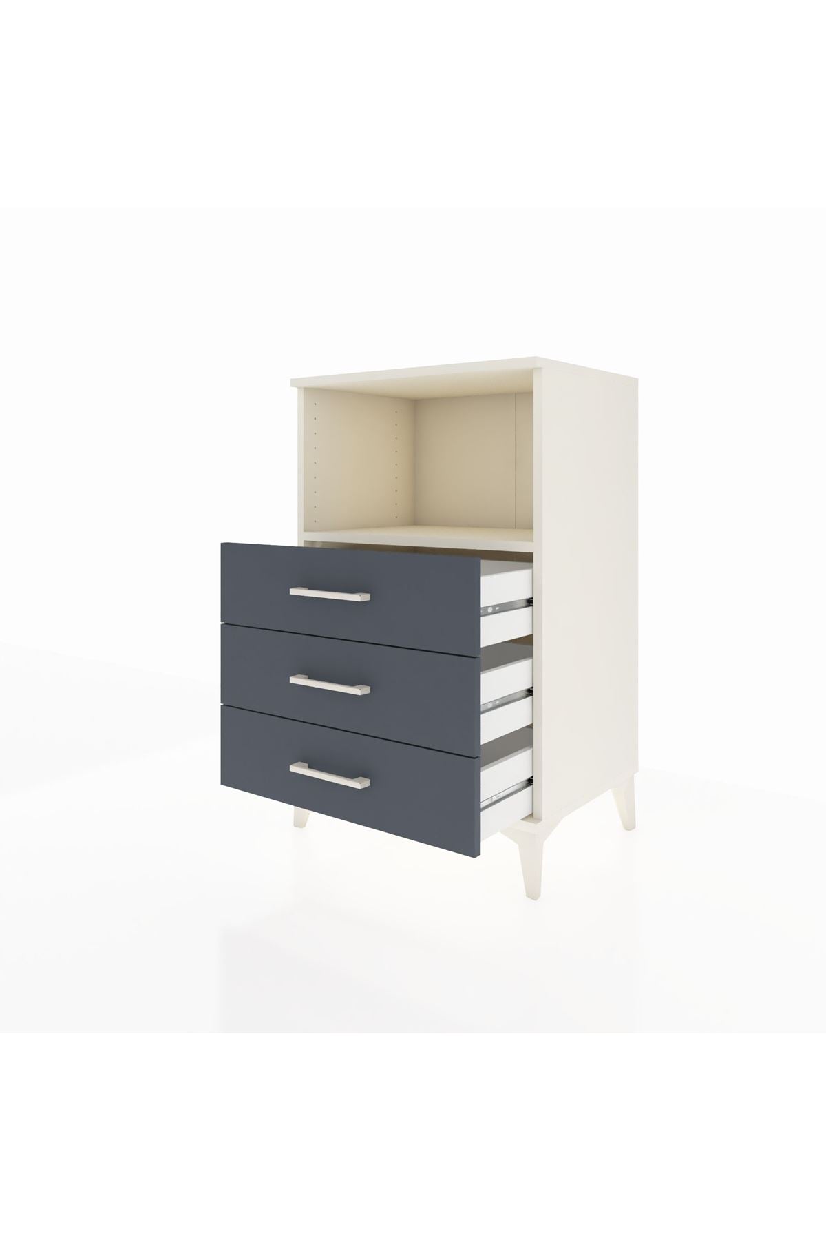 Hyperion Komodin Tek Raflı 3 Çekmeceli 60x44x96 - S47M005V2B