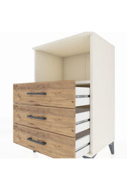 Hyperion Komodin Tek Raflı 3 Çekmeceli 60x44x96 - S47M005V3B