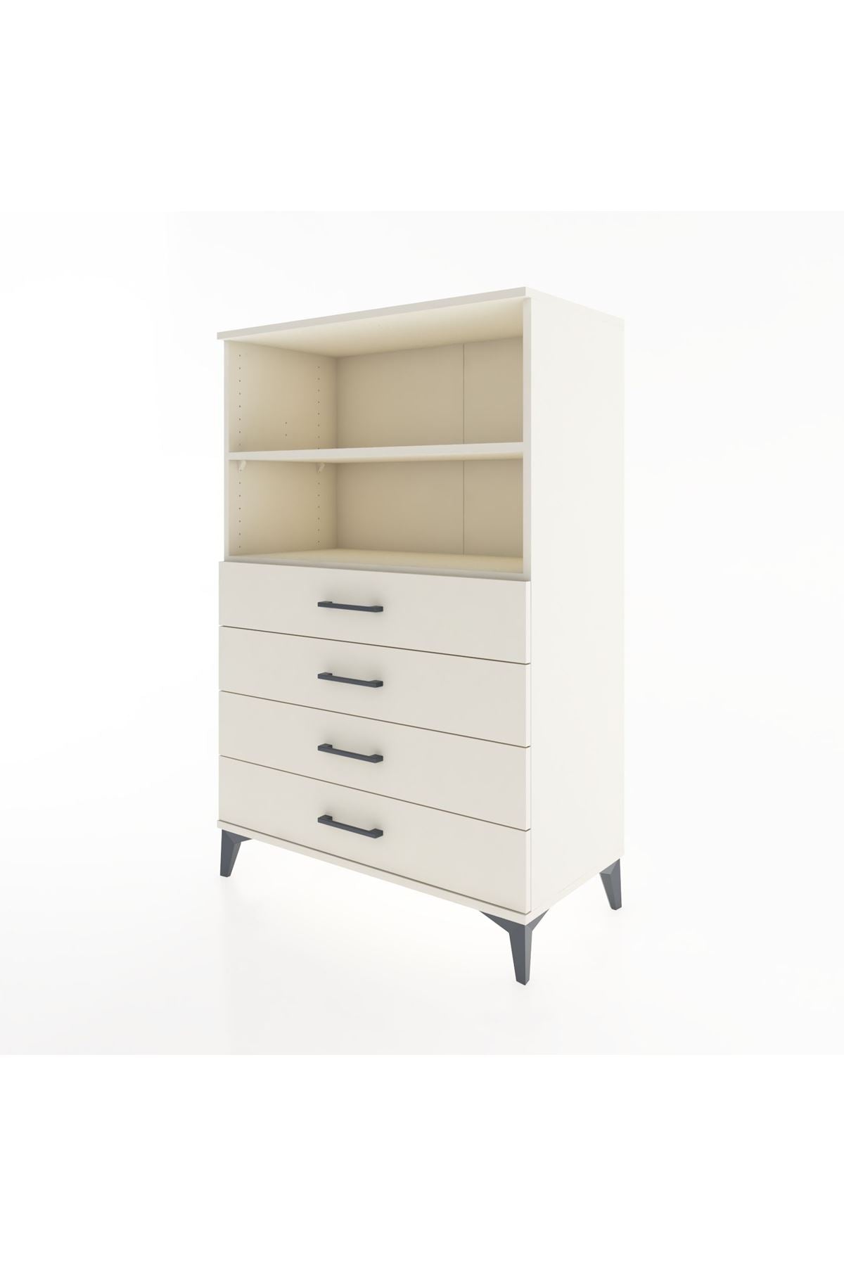 Hyperion Dolap 2 Raflı 4 Çekmeceli 88x44x134 - S51M129V1B