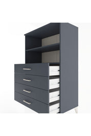 Hyperion Dolap 2 Raflı 4 Çekmeceli 88x44x134 - S51M129V5B