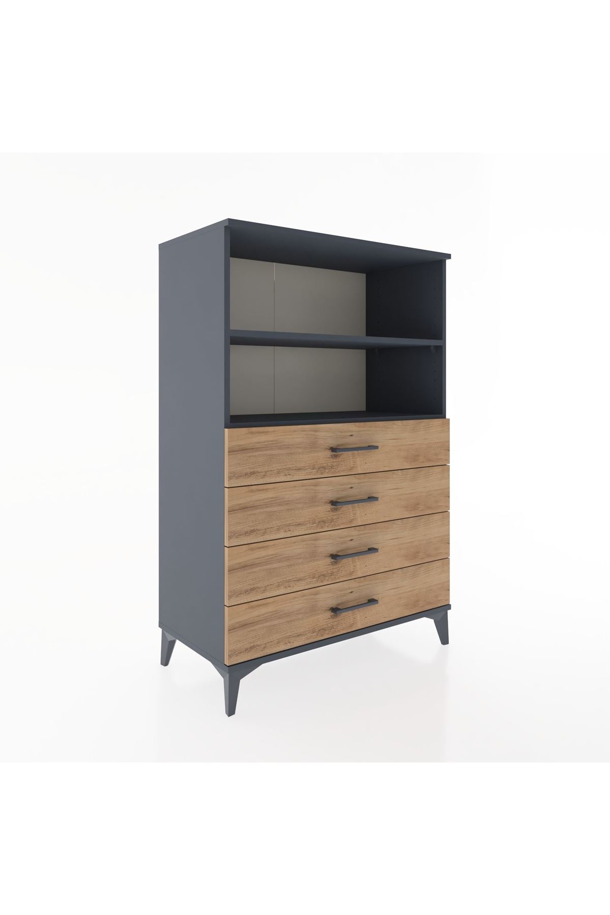 Hyperion Dolap 2 Raflı 4 Çekmeceli 88x44x134 - S51M129V6B