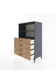 Hyperion Dolap 2 Raflı 4 Çekmeceli 88x44x134 - S51M129V6B