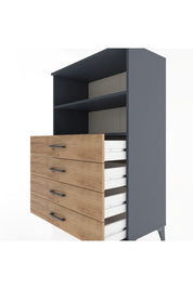 Hyperion Dolap 2 Raflı 4 Çekmeceli 88x44x134 - S51M129V6B