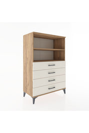 Hyperion Dolap 2 Raflı 4 Çekmeceli 88x44x134 - S51M129V7B