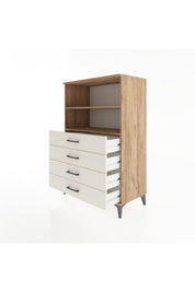 Hyperion Dolap 2 Raflı 4 Çekmeceli 88x44x134 - S51M129V7B